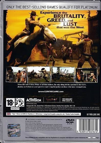 Gun - PS2 - Platinium (B Grade) (Genbrug)
